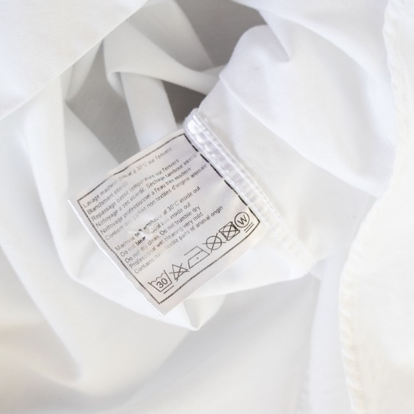 Chanel Men's Uniform White Dress Shirt - Size 43 - Made in France - Rare - Picture 4 of 5